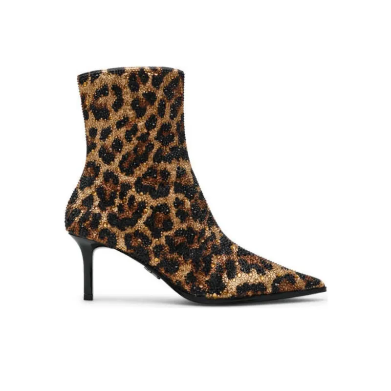 STEVE MADDEN LEOPARD Ankle Boots Women's Brown-1