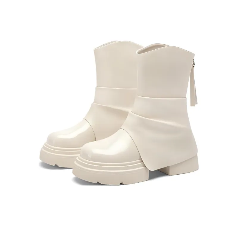 DAPHNE Ankle Boots Women's Ecru/Black-2