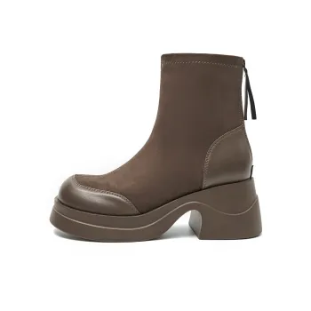 EBLAN Ankle Boots Women's Khaki