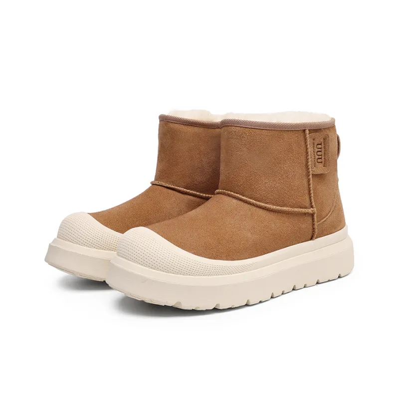 Angelmi Snow Boots Unisex Beige Brown-1