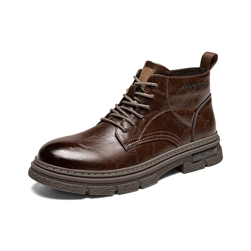 XIMO BULL Ankle Boots Men Black/Brown-5