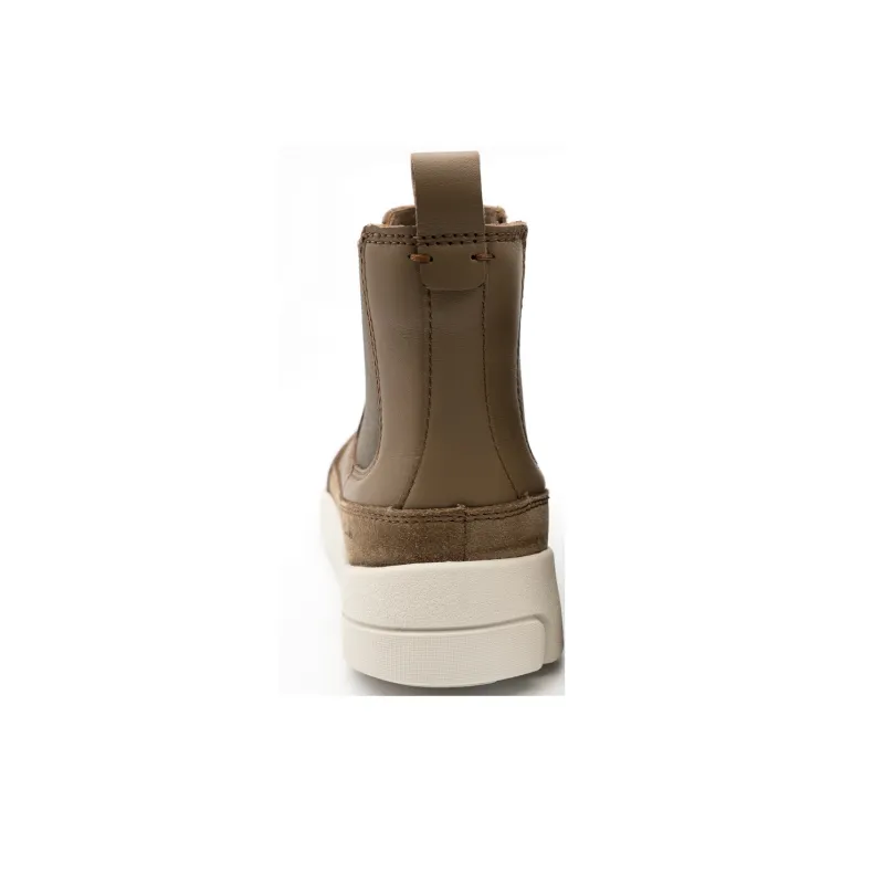 Clarks Short Chelsea Boots Women's Coffee-3