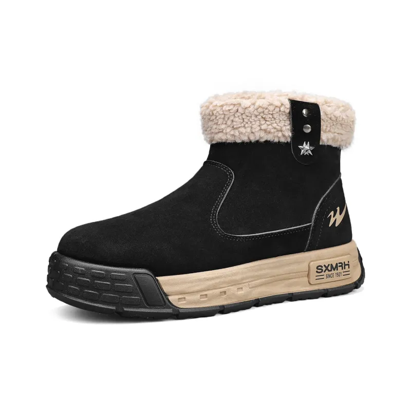 Binary Short Snow Boots Men's Black-2