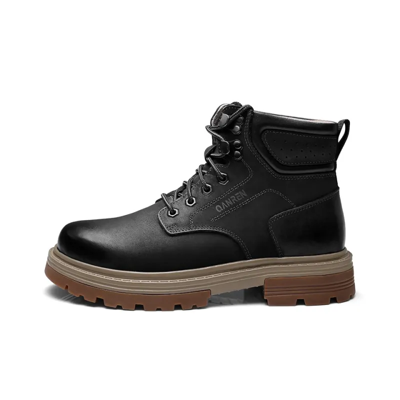 Strongman 3515 Martin Boot Men's Black Khaki-0