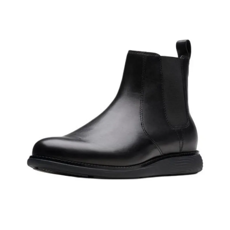 Clarks Short Chelsea Boots 2.5cm Men's Black-2