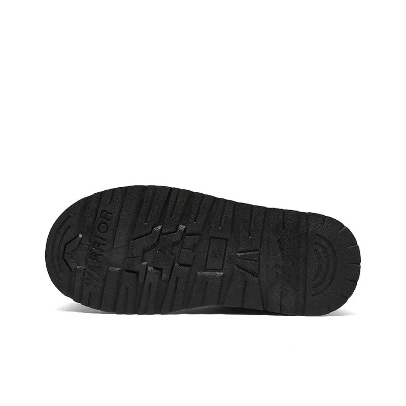 Warrior Warm Anti Slip And Wear Resistant Short Snow Boots Women's Black-4