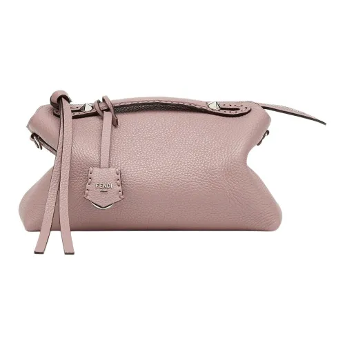 FENDI By The Way Series Calfskin One Shoulder Handbag Medium Size Women's Pink