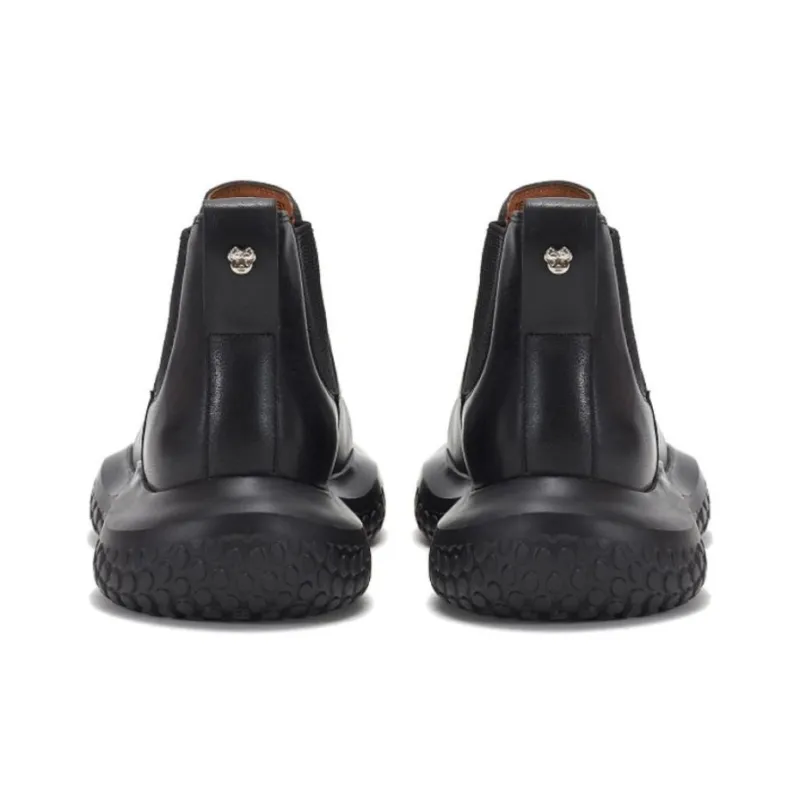 Teenie Weenie Short Chelsea Boots 4cm Women's Black-4