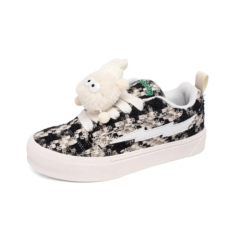 MCKP Picasso Peace Dove Height Increasing Wear-Resistant Slip-Resistant Low-Top Skateboard Shoes Unisex-1