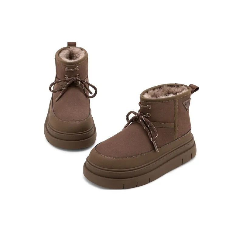 C°BANNER Warm Wear Resistant Cushioning For Height Increase Coverage 10.5cm Snow Boots Women's-17