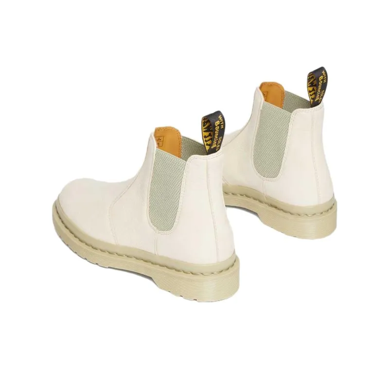 Dr. Martens 2976 Mono Milled Nubuck Leather Chelsea Boots 'Parchment Beige'-2