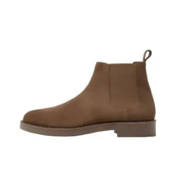 ZARA Short Chelsea Boots Men's Brown