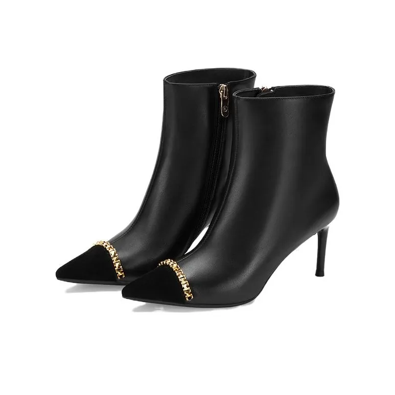 73Hours Ankle Boots 7.5cm Women's Black-2