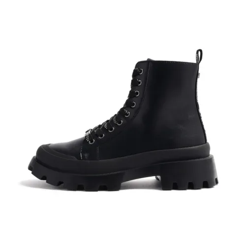 STEVE MADDEN Martin Boots Women's Black