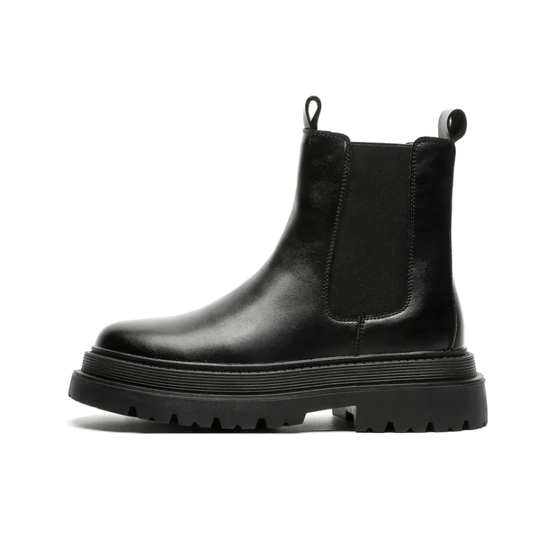 Romon Chelsea Boots Men's Black-0