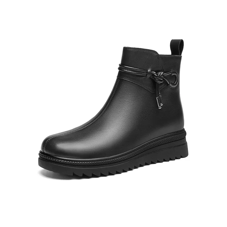 RED DRAGONFLY Cotton Ankle Boots 4.6CM Women's-1