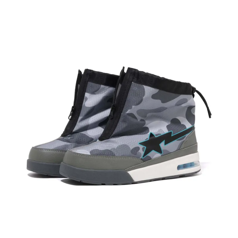 A BATHING APE Bape ZIP ROAD STA Ankle Boots Women's-1