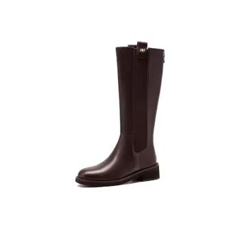 Satchi Knee-High Chelsea Boots Women's Coffee