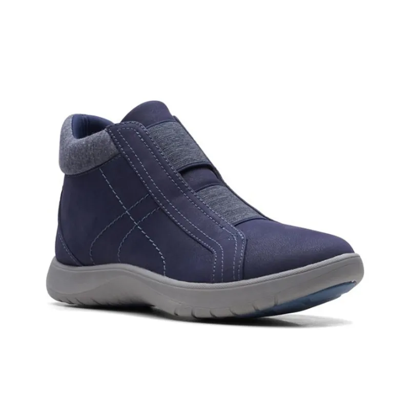 Clarks Adella Bend Ankle Boots Women's Marine Blue-3