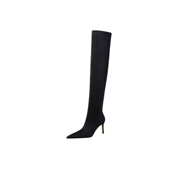 BIGTREE Over-the-knee Boots 8.5cm Women's Black