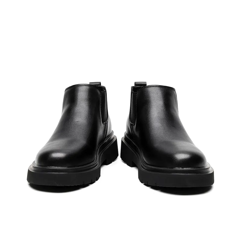 Beidouniao Chelsea Boots Men Black-5