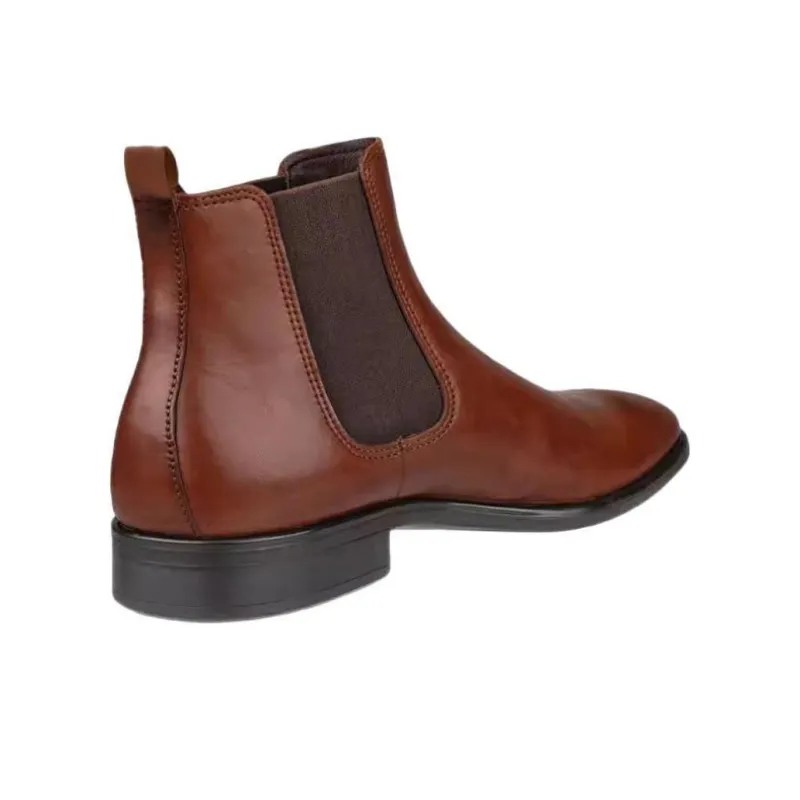 Ecco Short Chelsea Boots Men's Brown-2