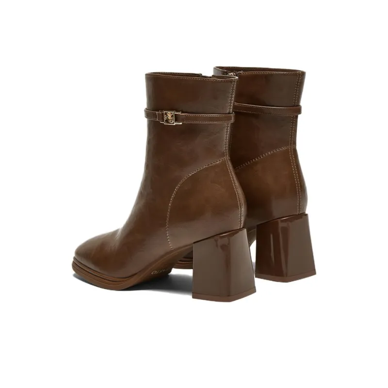 BASTO Ankle Boots Women's Black/Burgundy/Brown/Beige-11