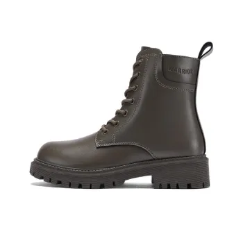 Warrior Short Mid Calf Martin Boot 4.5cm Women's Brown