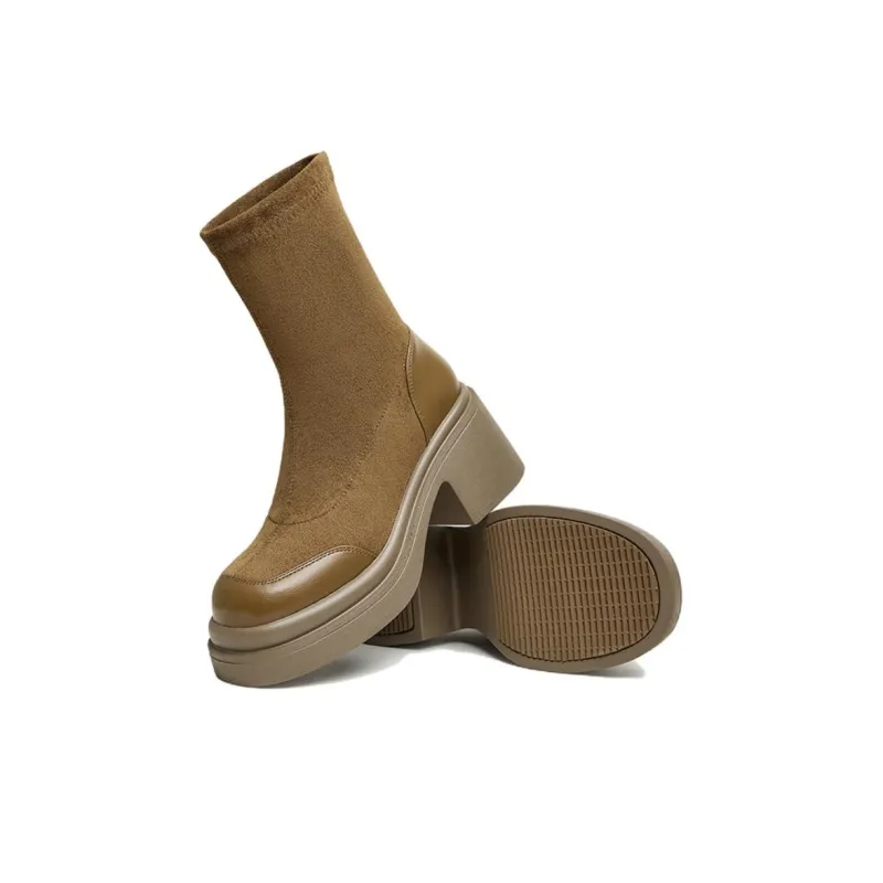 TATA Ankle Boots Women's Black/Brown-11