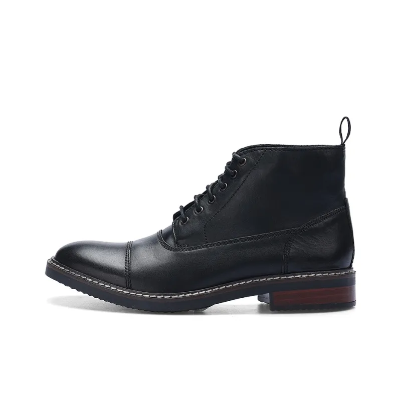 Clarks Warm Water Resistant And Wear Resistant Ankle Length Outdoor Boots Men's Black-0