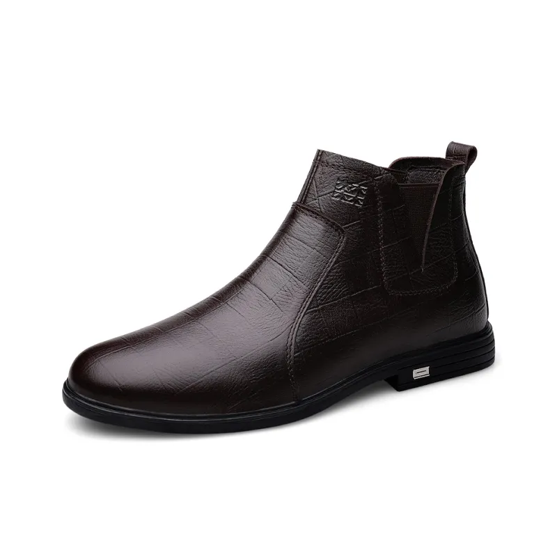 Mulinsen Ankle Boots Men Black/Dark Brown-5