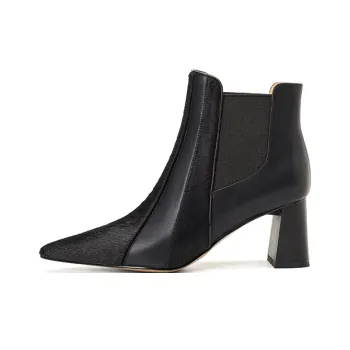 AIQINISHA Short Chelsea Boots 6.5CM Women's