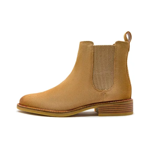 Clarks Short Chelsea Boots Women's Brown