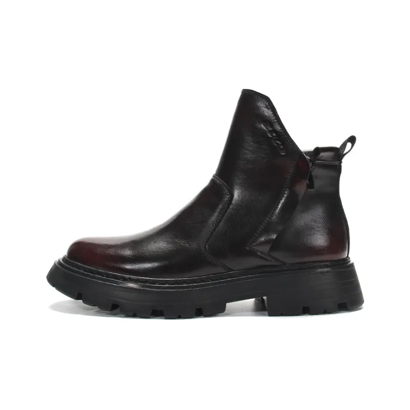 Kemaron Ankle Boots Men's Burgundy-0
