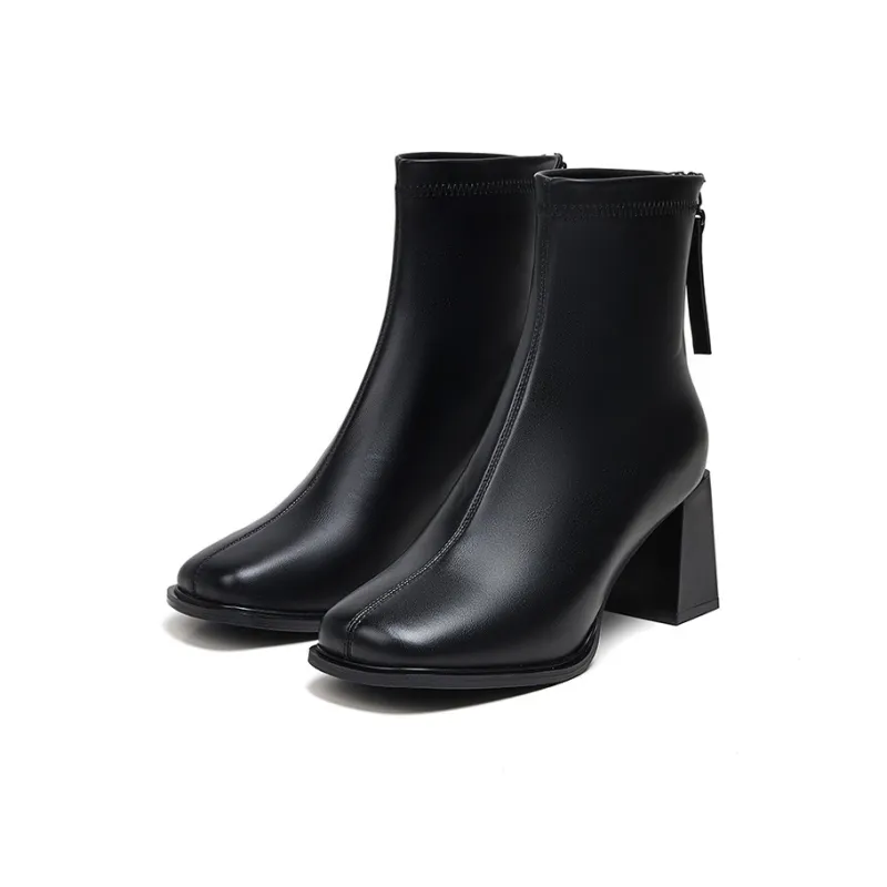 ACESC Ankle Boots Women's Black/Beige/Apricot/Brown-2