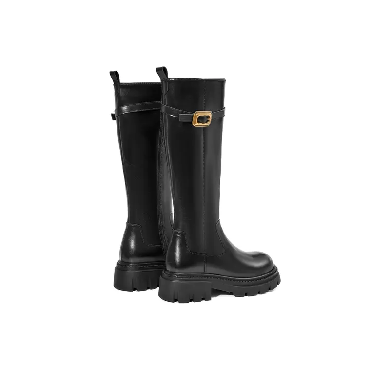 EBLAN Knee high Boots Women's Black-4