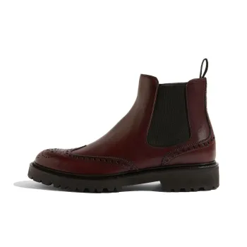 SCAROSSO Poppy Slip On Brogue Boots Women's