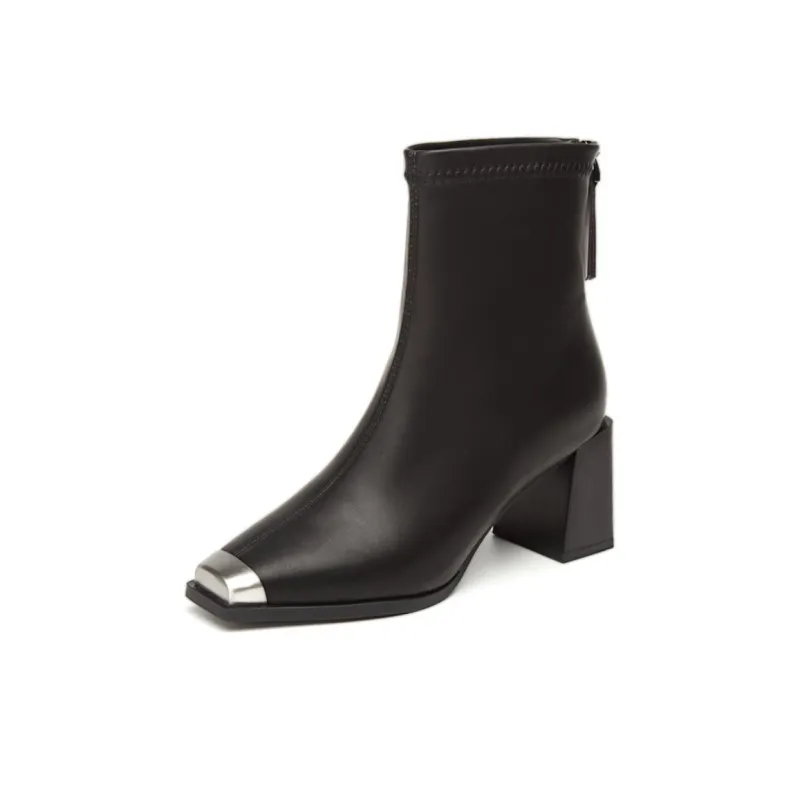 KEKAFU Ankle Boots Women's Black/Khaki/Beige-1