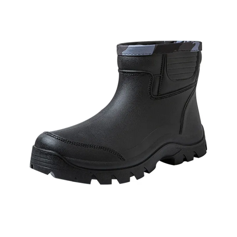 ENGMARSS Rain Boots Unisex Black-0