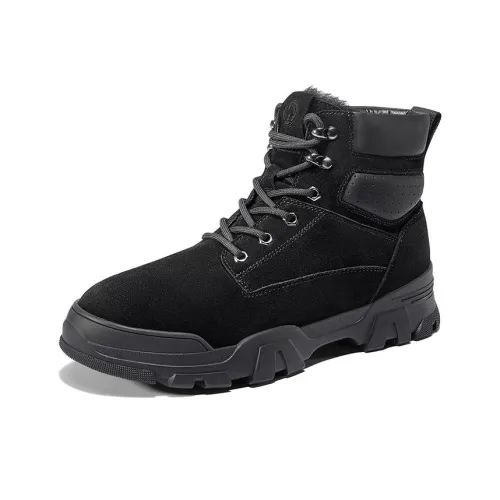 CAMEL Warm And Wear-Resistant Short Snow Boots Men's