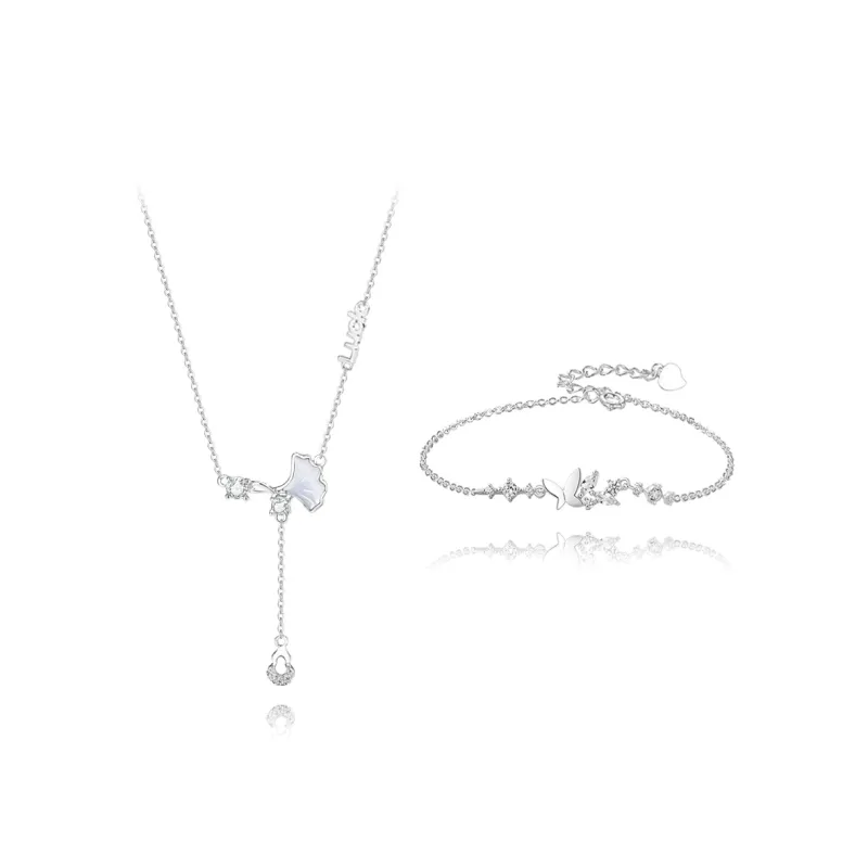 BLANK IN BLANK Zircon Necklaces Women's Bestie Girlfriend Couple Birthday Girl-5