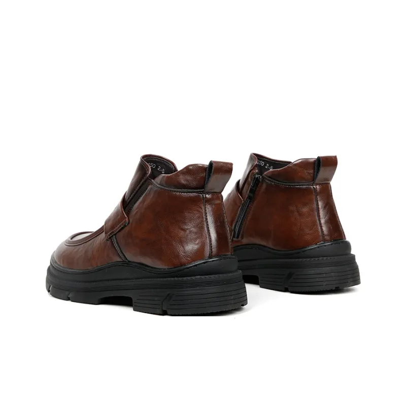 Wit Ankle Boots Men Black-3