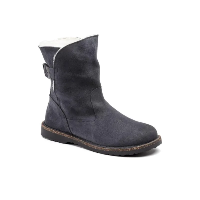 Birkenstock Uppsala Shearling Ankle Boots Women's Dark Gray Narrow Fit-2