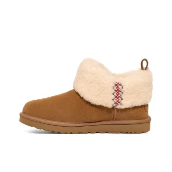 UGG Classic Ultra Mini Boot Heritage Braid Chestnut Women's