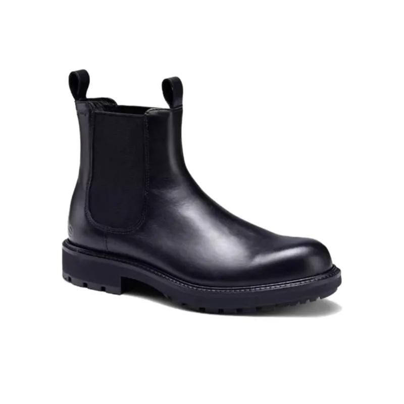 Ecco Short Chelsea Boots Men's Black-3