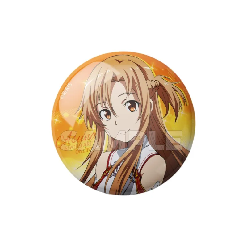 Xhdm Reclining Pose, Side Profile Smiling Pose, Asuna Round Badges-3