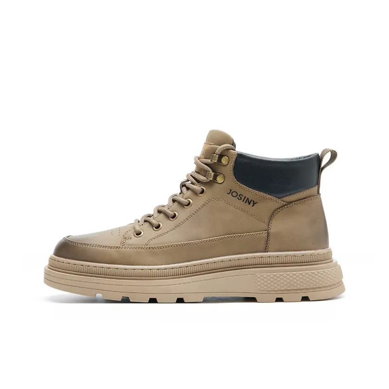 JOSINY Short Martin Boot Men's Khaki-0