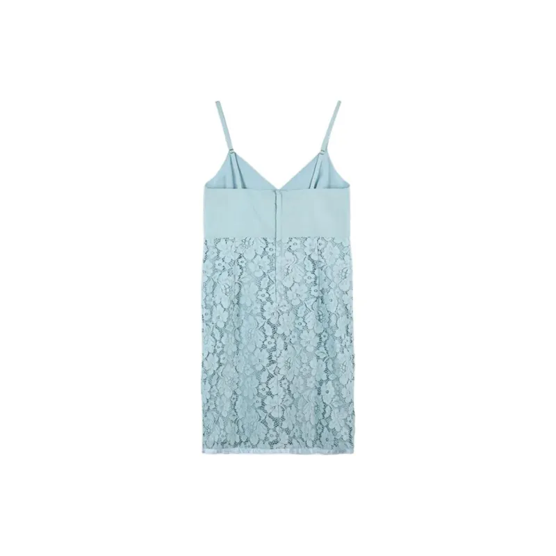 COACH SS25 Slip Dress Women's Light Blue-1
