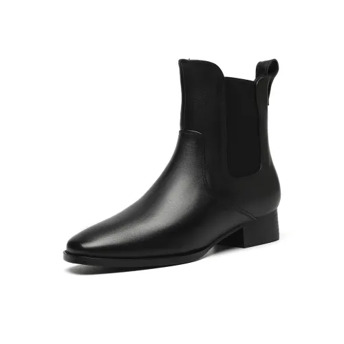 EBLAN Short Chelsea Boots Women's Black