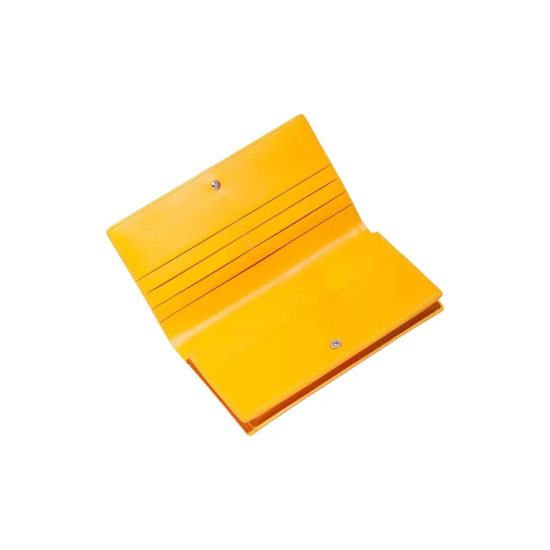 GOYARD RICHELIEU Canvas With Leather Wallet Unisex Yellow-1